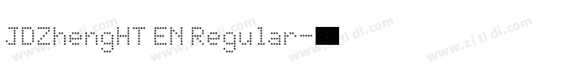 JDZhengHT EN Regular字体转换